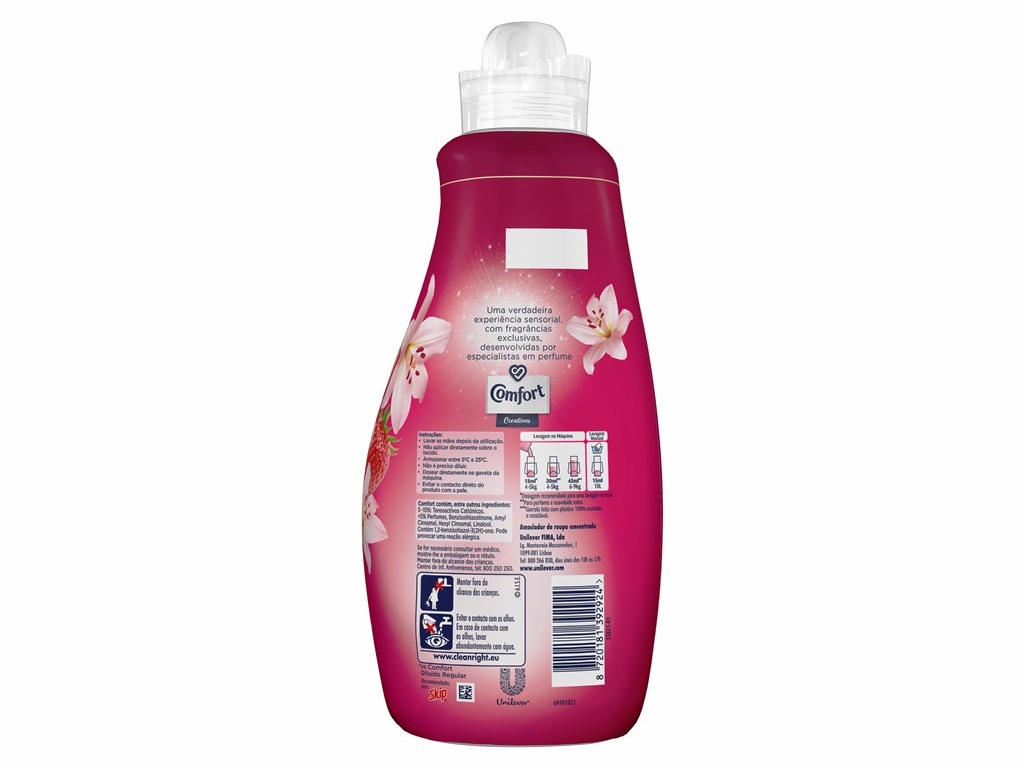 AMACIADOR CONCENTRADO COMFORT CREATIONS LÍRIOS E MORANGOS 76 DOSES