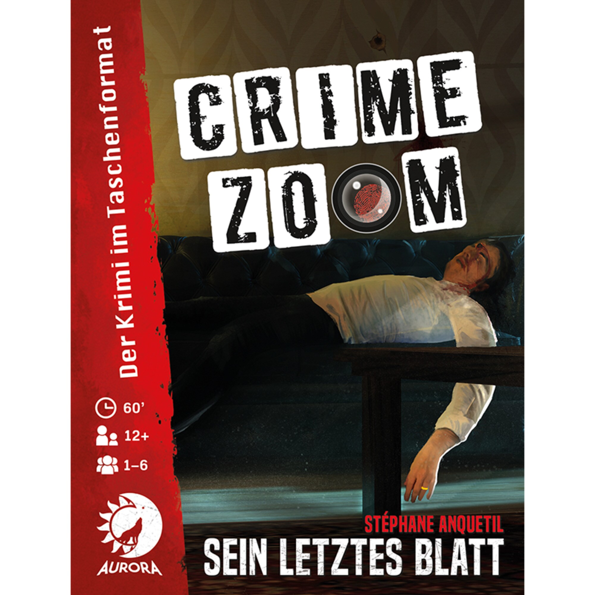 Asmodee Kartenspiel Crime Zoom Fall 1: Sein letztes Blatt