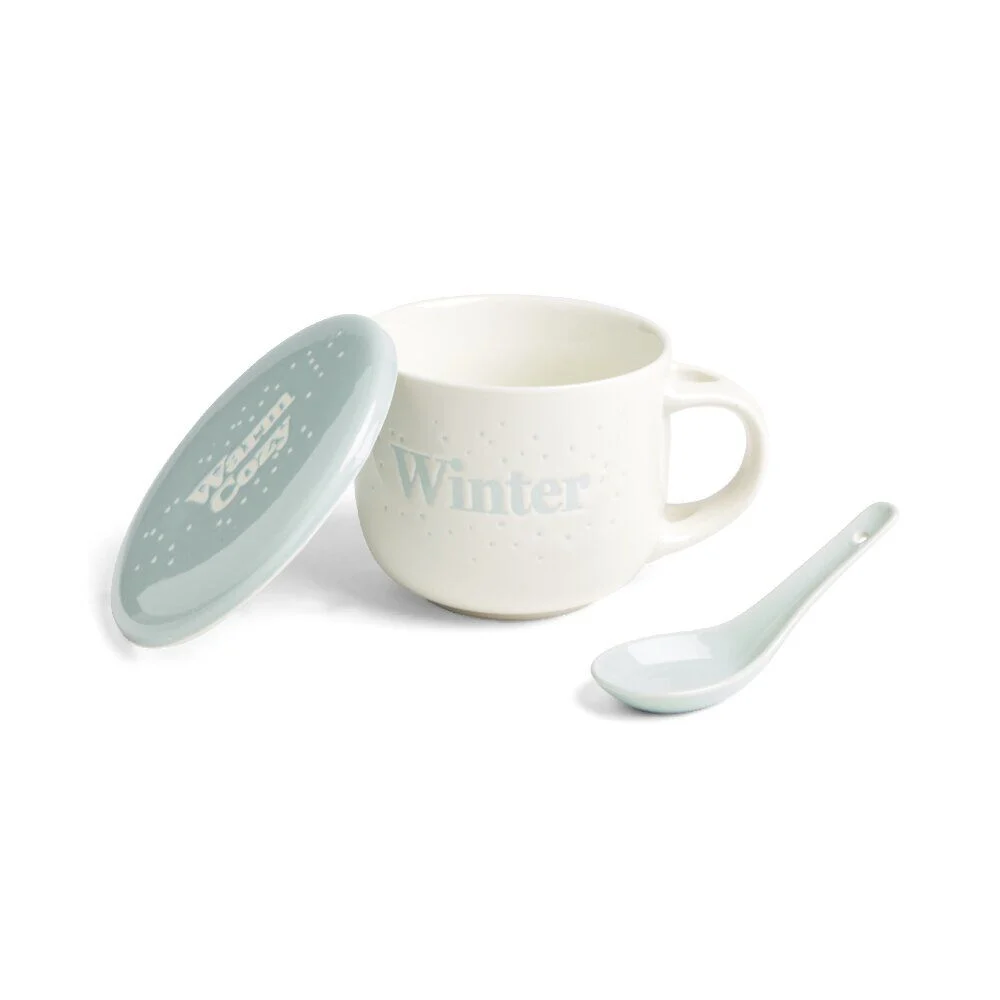 Bol jumbo 62cl avec cuillère et couvercle winter