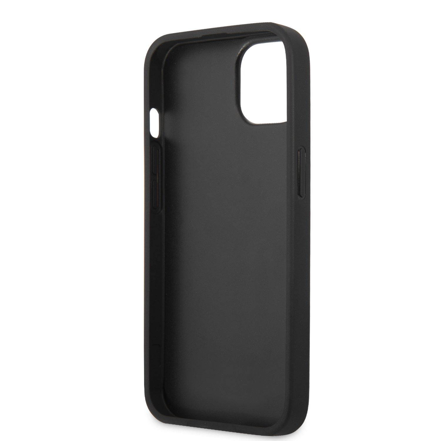 iPhone 13 Leder Hardcase Hülle Ring (GUHCP13M4GMRGR) - Grau
