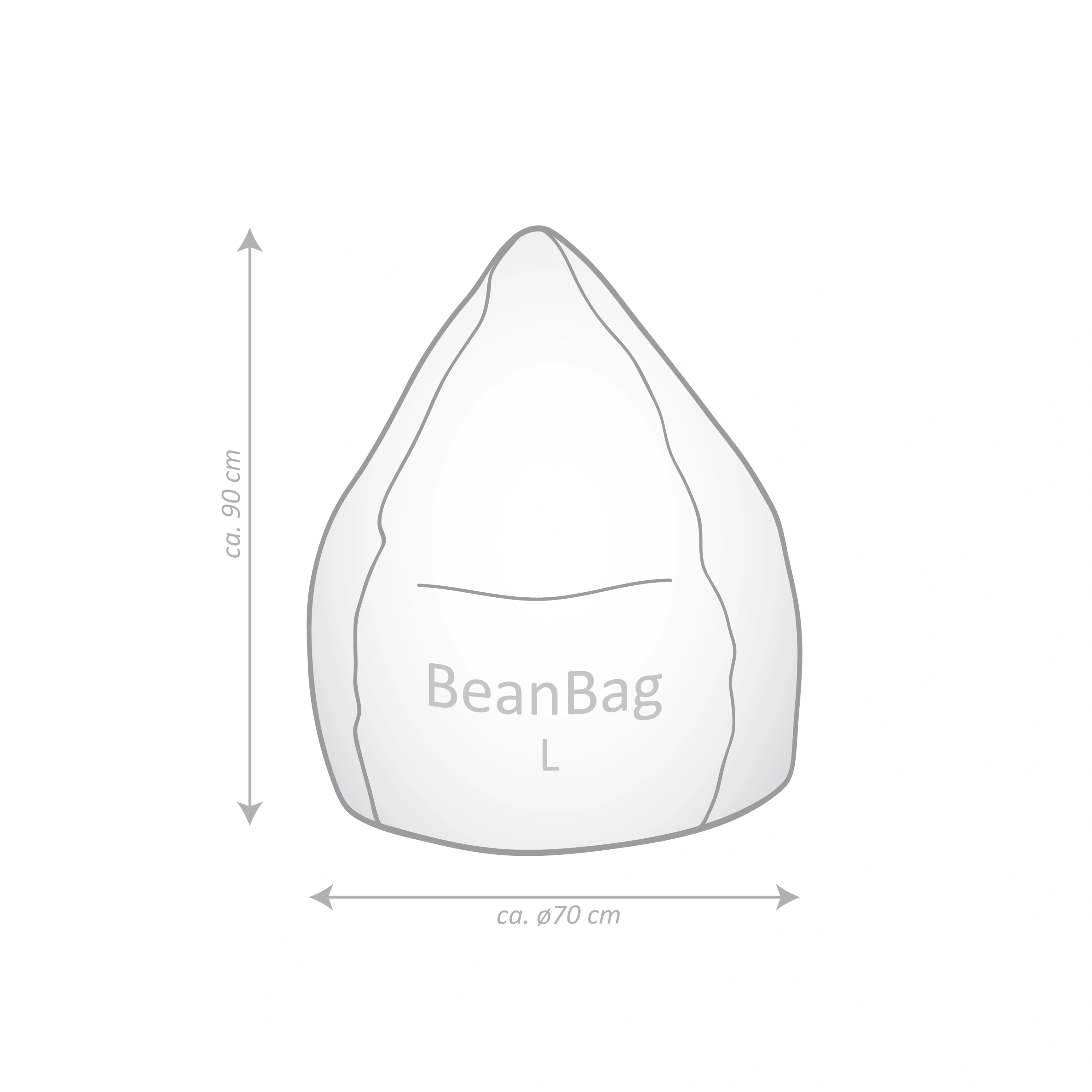 Sitzsack BeanBag BRAVA L (Farbe: braun)