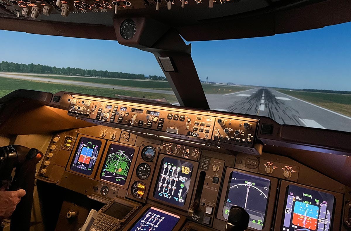 Flugsimulator Köln (Boeing 747 - Economy)