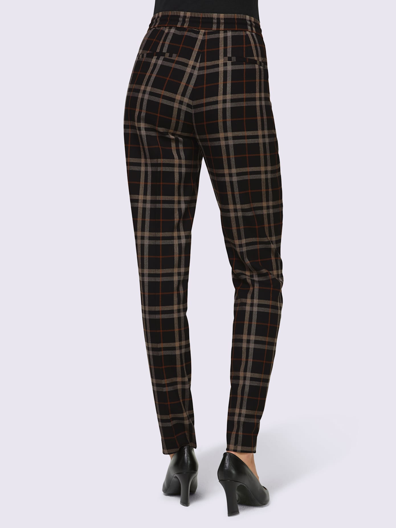 Pantalon ceinture élastique, coulisse et lien à nouer