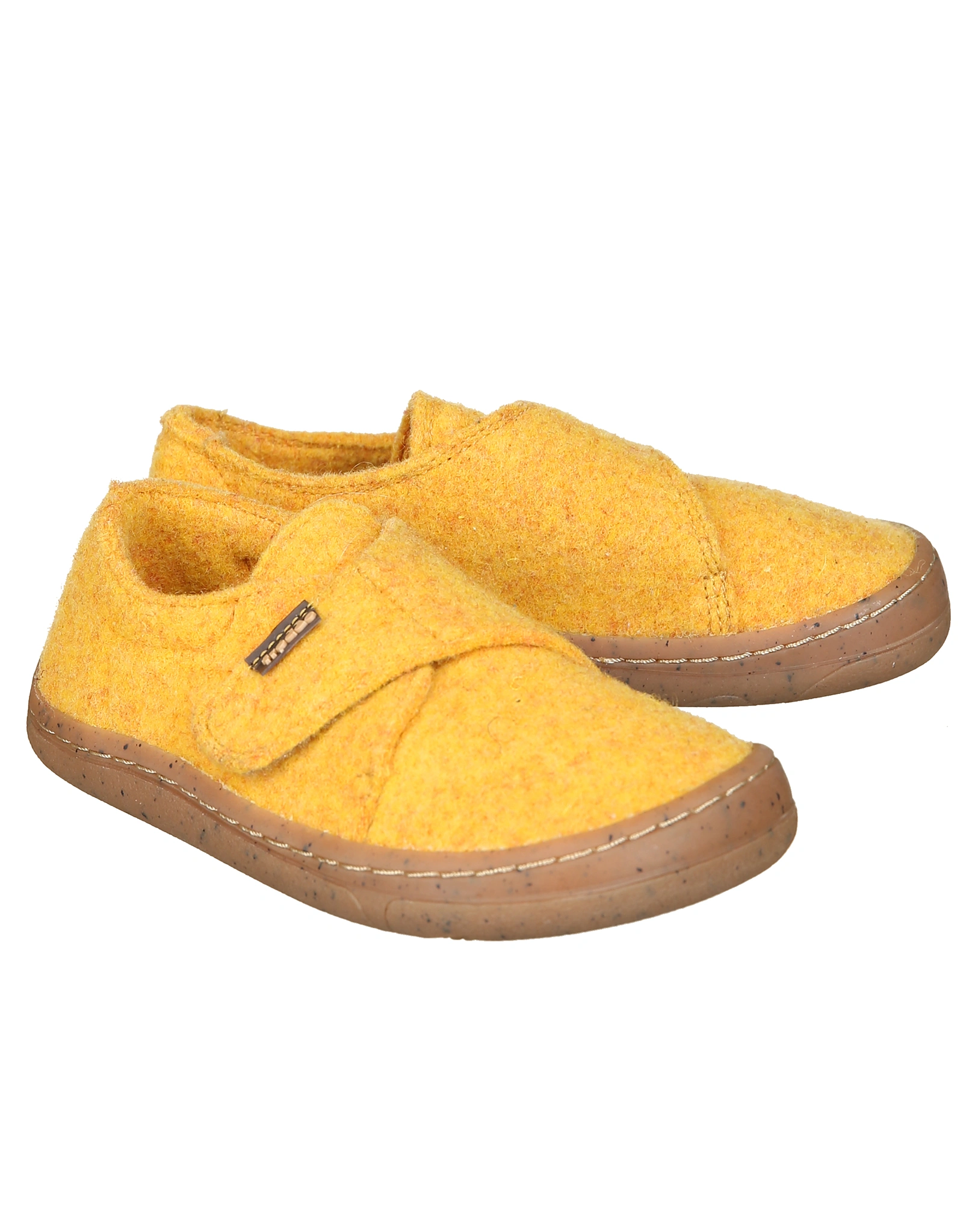 Klett-Hausschuhe BAREFOOT WOOLY in yellow