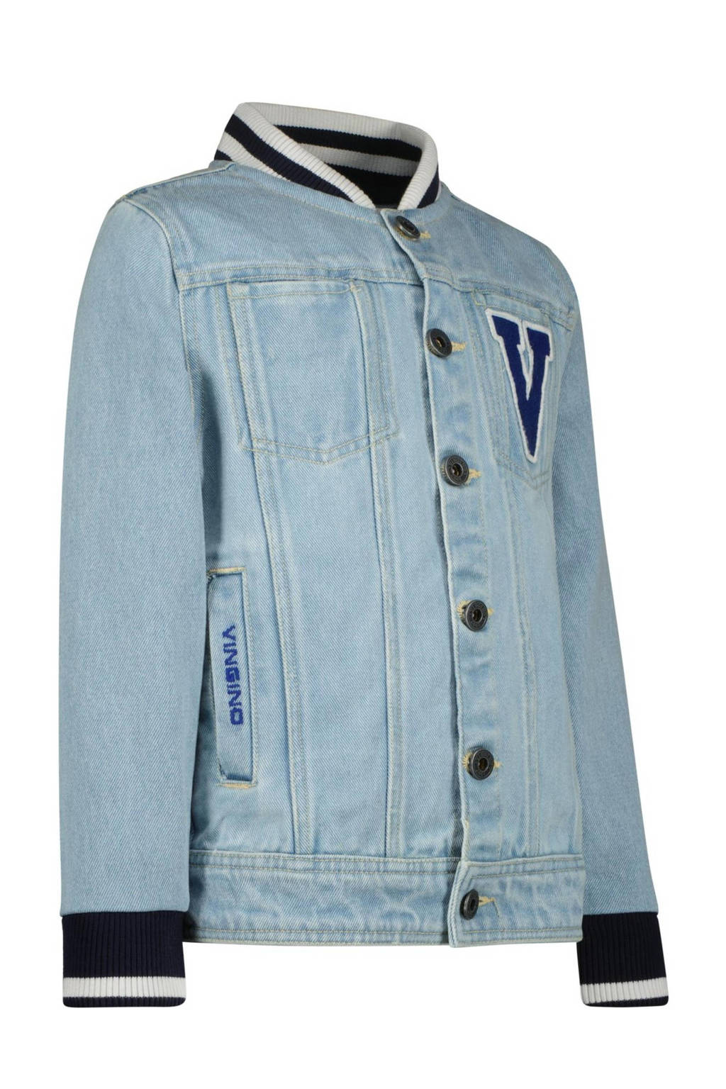 Vingino spijkerjas FITO met printopdruk blue vintage