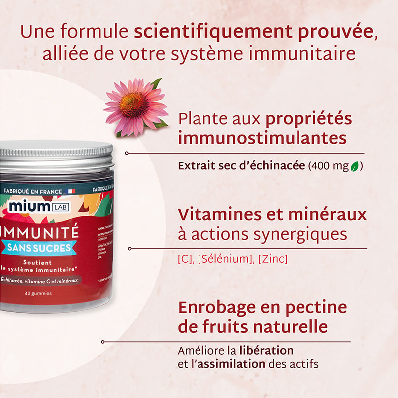 Cure gummies immunité - Cerise - Sans sucres - 2 mois