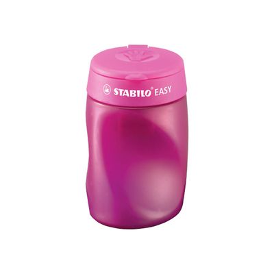 STABILO EASY - Taille-crayon - 3 trous - pour gaucher - rose