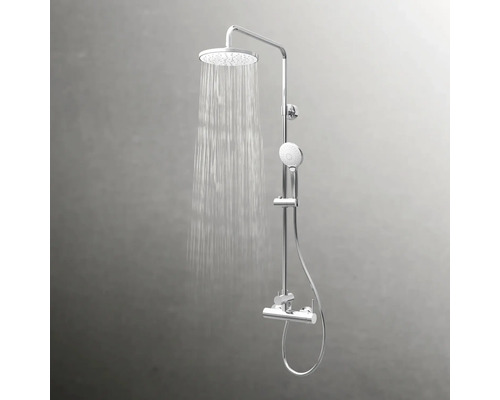 Douchekolom incl. eengreepsmengkraan Schulte Modern rond Wit Stijl D9692614 02