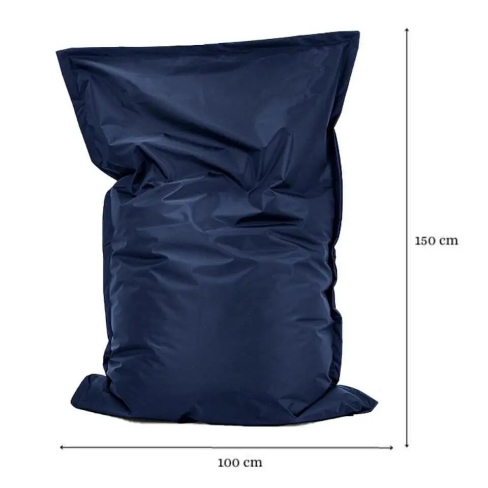 Parya Home - Ruime zitzakken - Kussen - Nylon - 100x150 cm - blauw