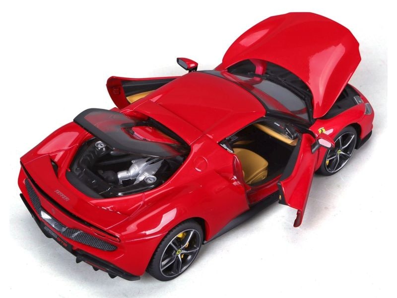 BBurago Ferrari R&P 296 GTB Rot 1:18 Sammlermodell im Massstab 1:18