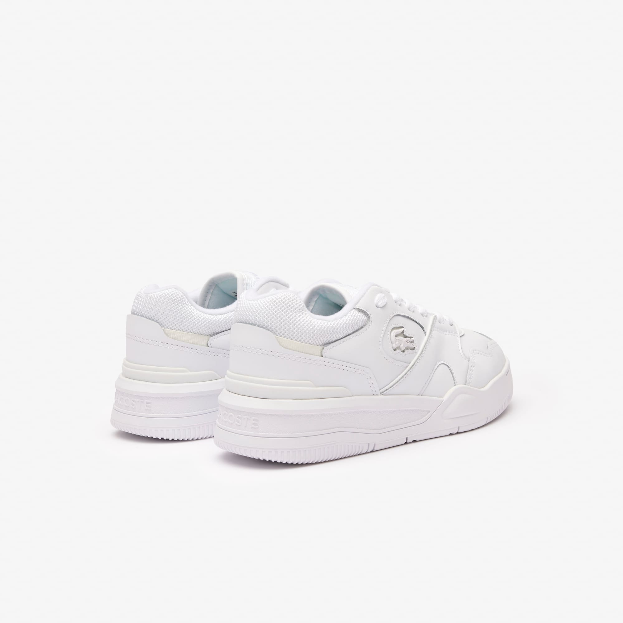 Sneakers Lineshot femme en cuir talon siglé Sneakers - Blanc - Lacoste - Femme