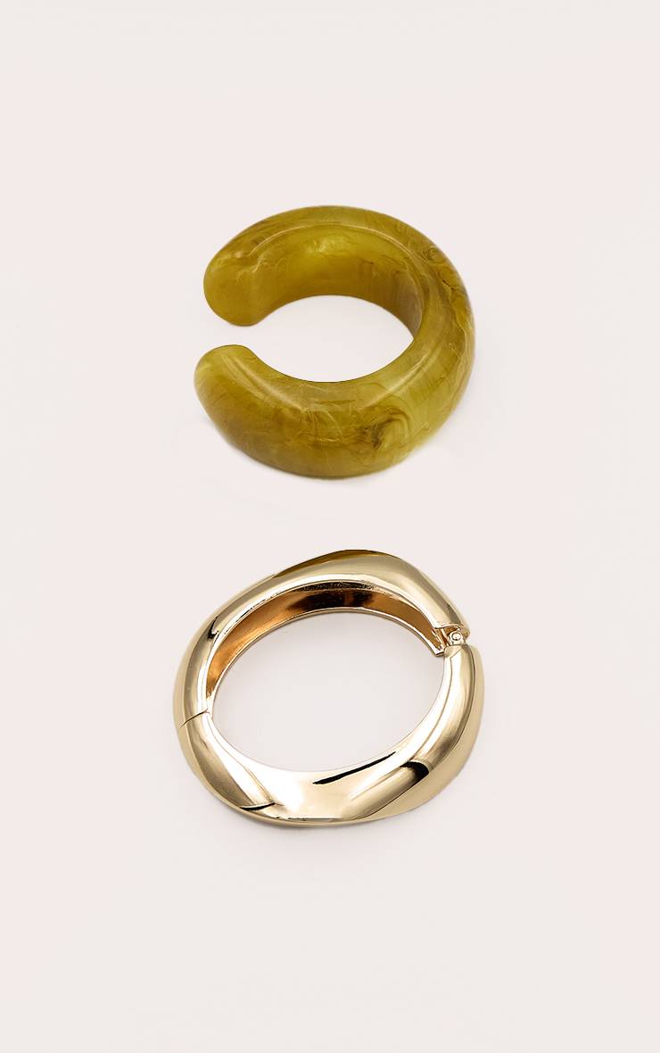 Butter Yellow Lot De Bracelets Joncs En Résine