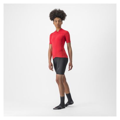 Maillot Manches Courtes Femme Castelli Anima 4 Rouge
