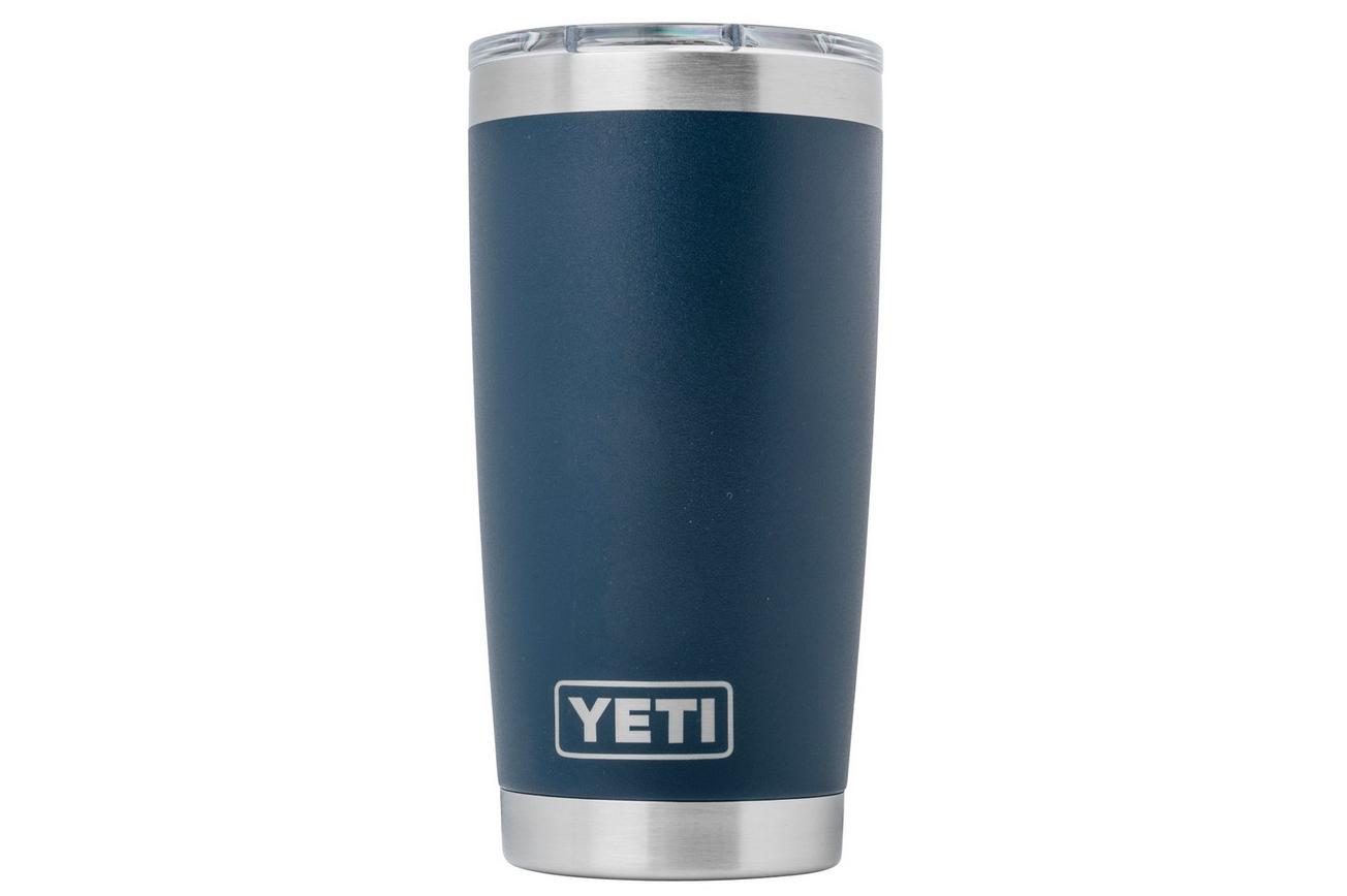 Yeti Rambler Tumbler Cup 20oz Mag Slider Lid, Navy Blue, thermosbeker met deksel, 591 ml