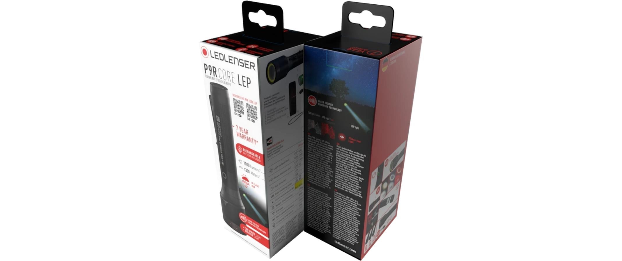 Taschenlampe P9R Core LEP Schwarz<br>LED-Taschenlampe