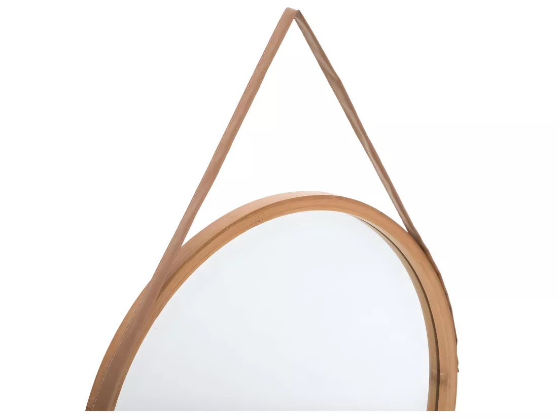 Miroir mural en Bambou D 38 cm