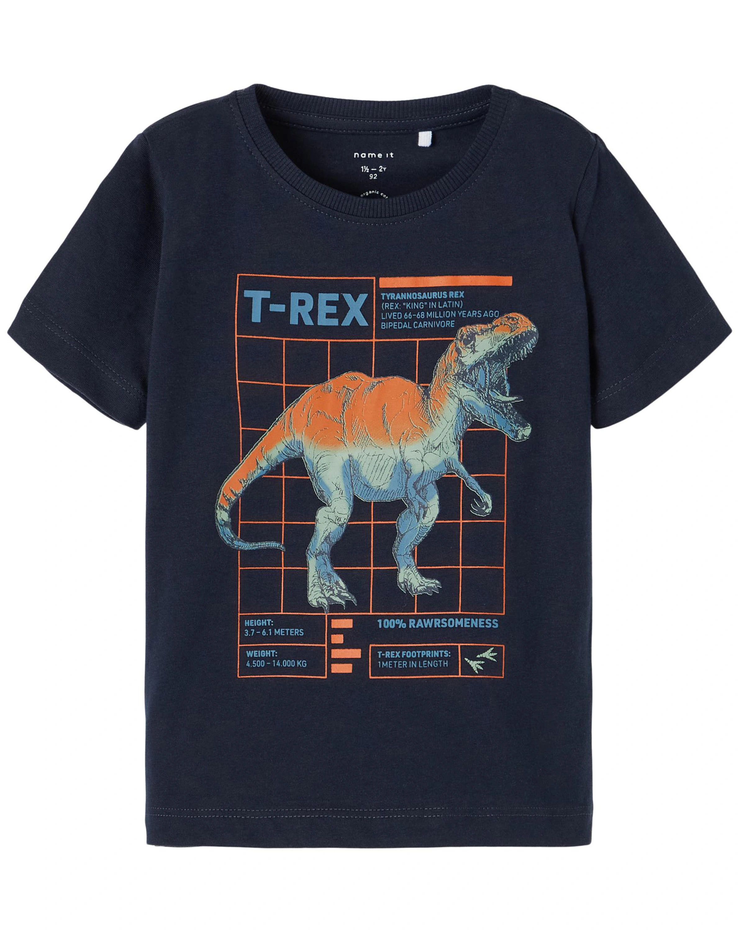 T-Shirt NMMBERTEL - T-REX in dark navy