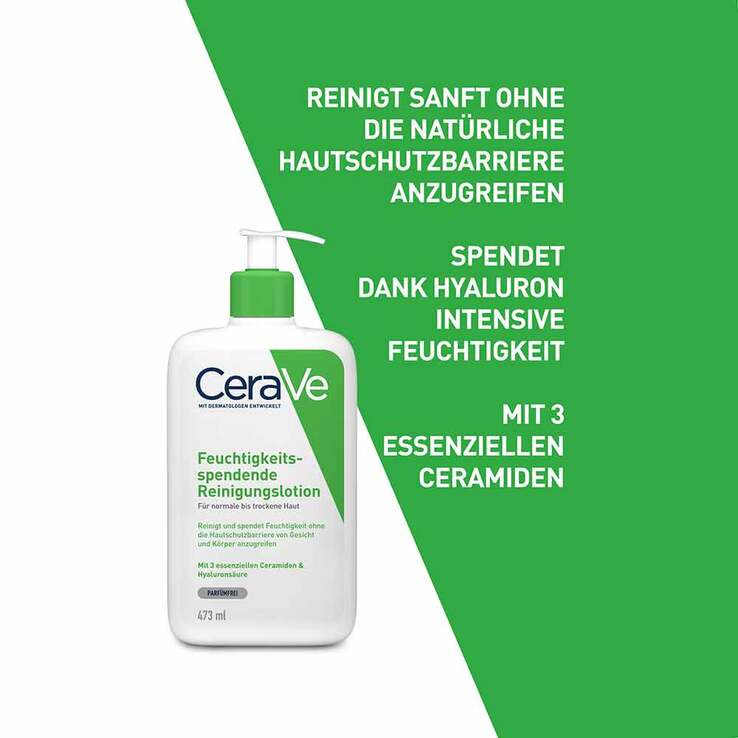 CeraVe feuchtigkeitsspendende Reinigungslotion, 473 ml
