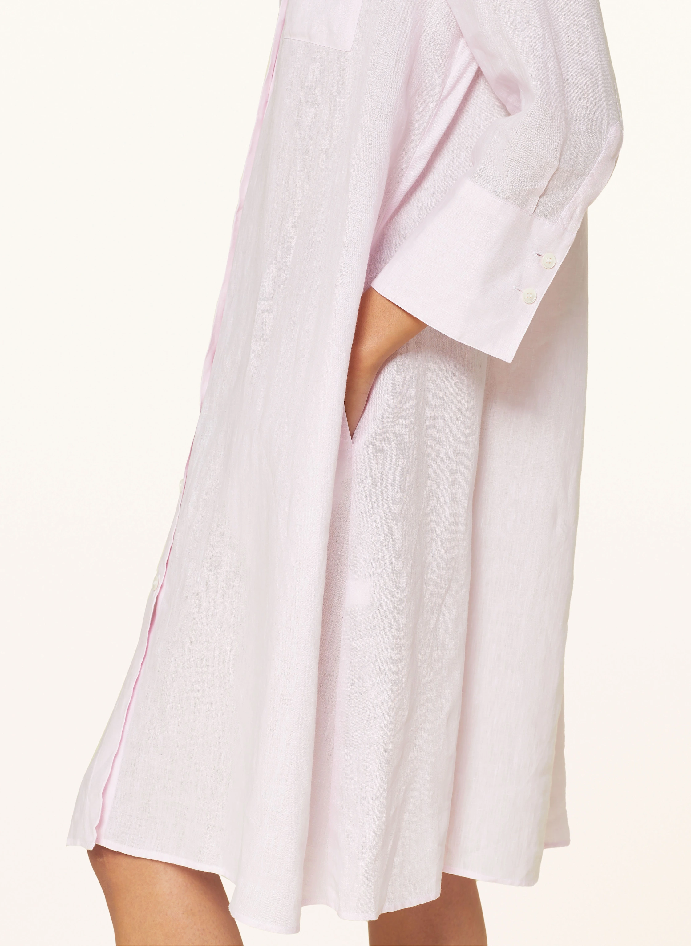 ROBERT FRIEDMAN Hemdblusenkleid aus Leinen