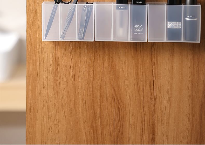 Home Flora - Doorschijnende plastic lippenstift organizer / set