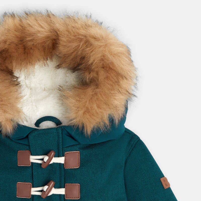 Manteau de ville imperméable à capuche Vert
