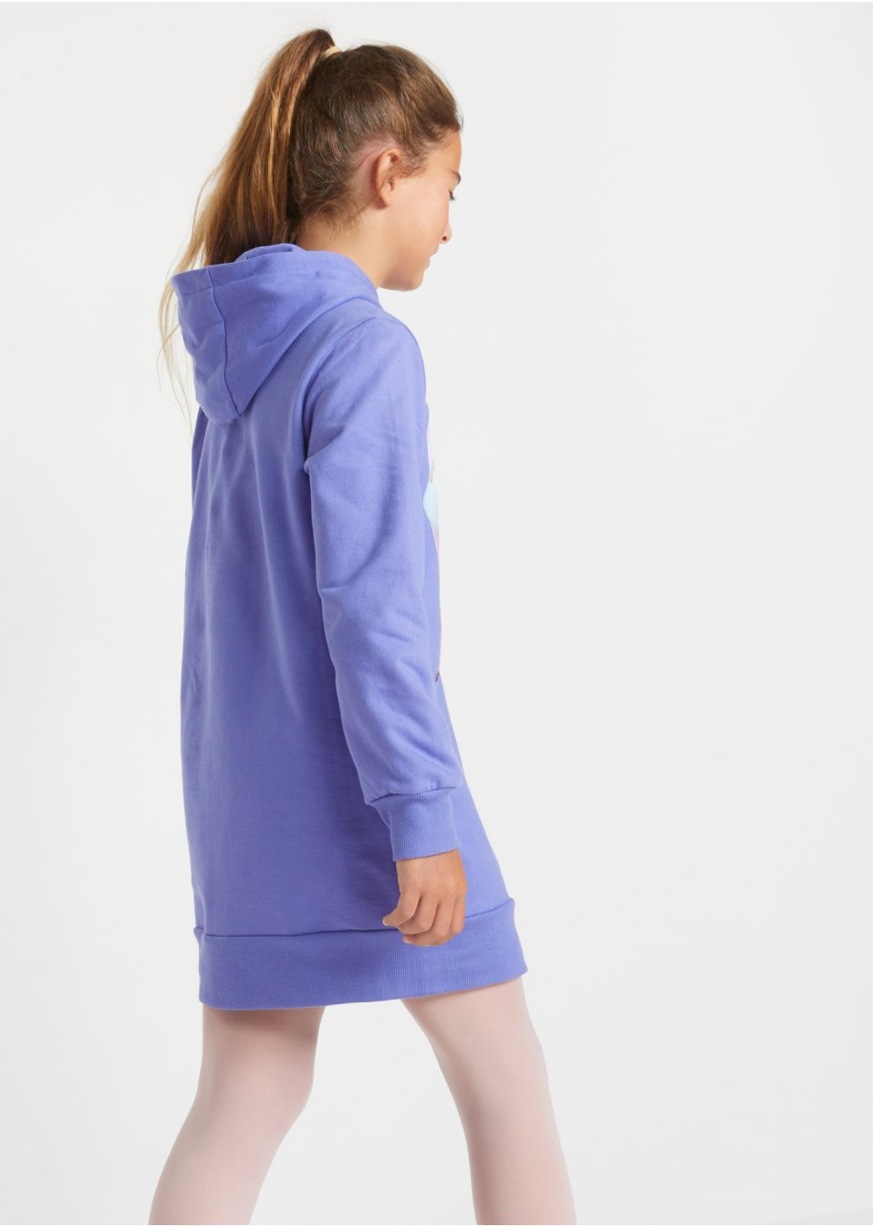 Robe sweat fille avec capuche