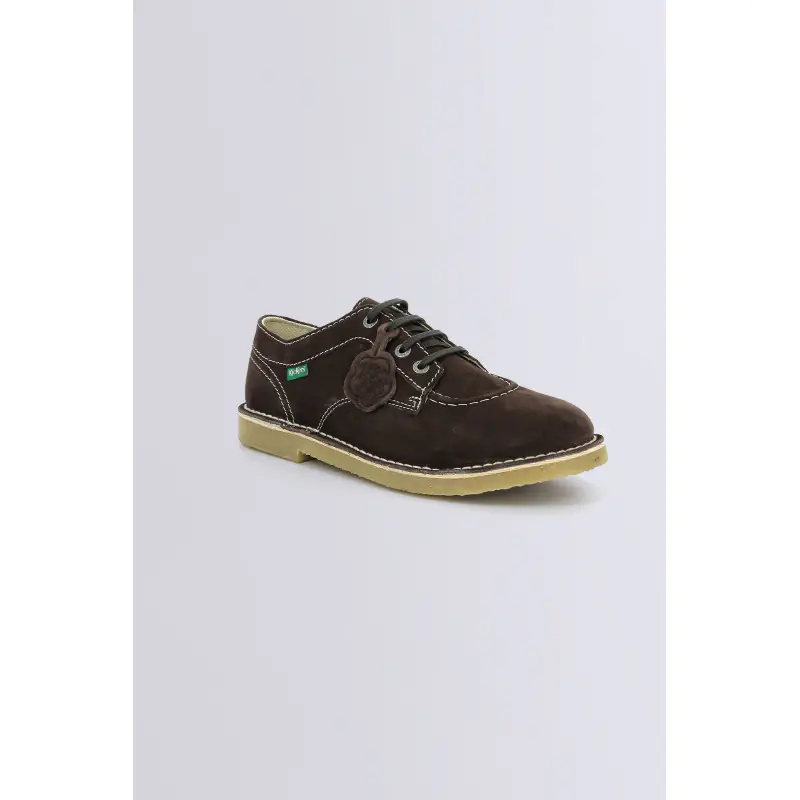 KICK KARMA MARRON FONCE DERBIES Cuir Homme