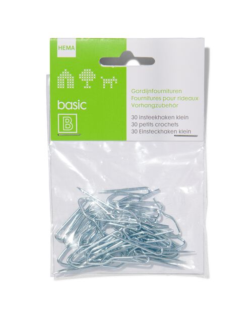 30 petites agrafes rideaux