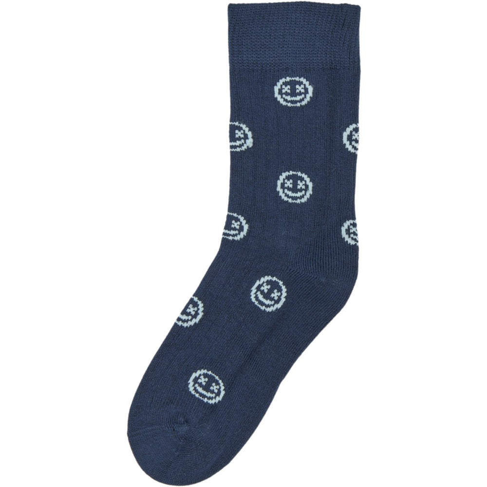 Køb minipop® Strong Blue Moe Bambus Strømper 3-Pak