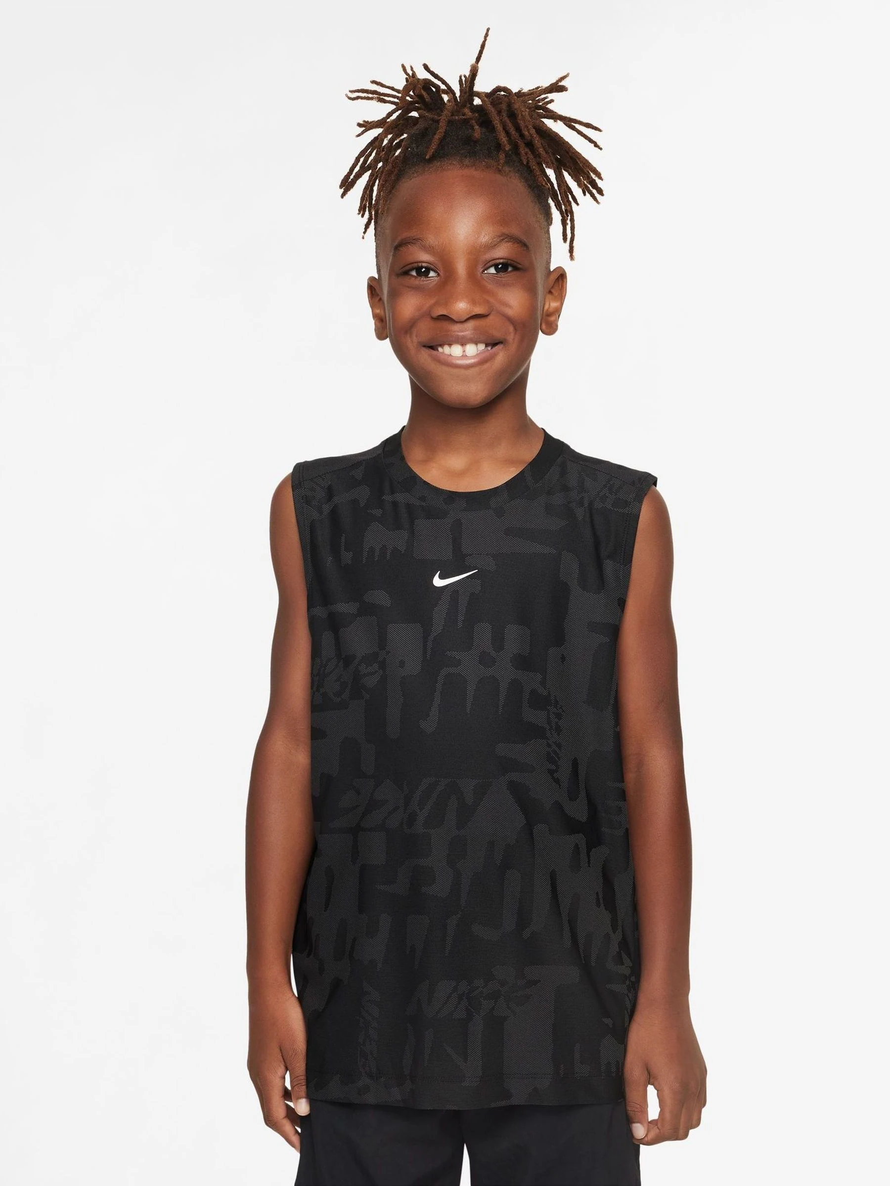 Zwart - Nike Multicolor Dri-FIT hemdje