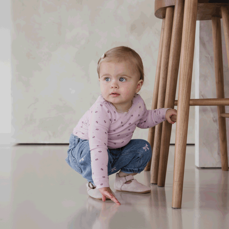 Shoesme rosa BABY-PROOF® T-Bar Schuh
