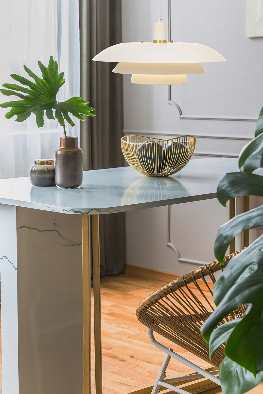Epsilon taklampe Hvit