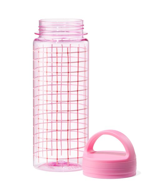 gourde rose à carreaux