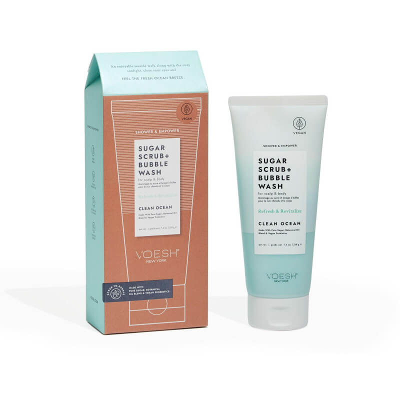 Gommage au sucre & nettoyant moussant Clean ocean VOESH