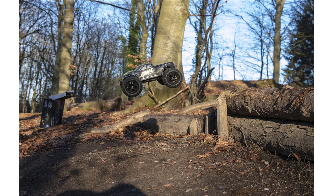 Fjernstyret bil 40 km/t Monster Truck 4WD Li-Po 2S 7.4V-1600mAh
