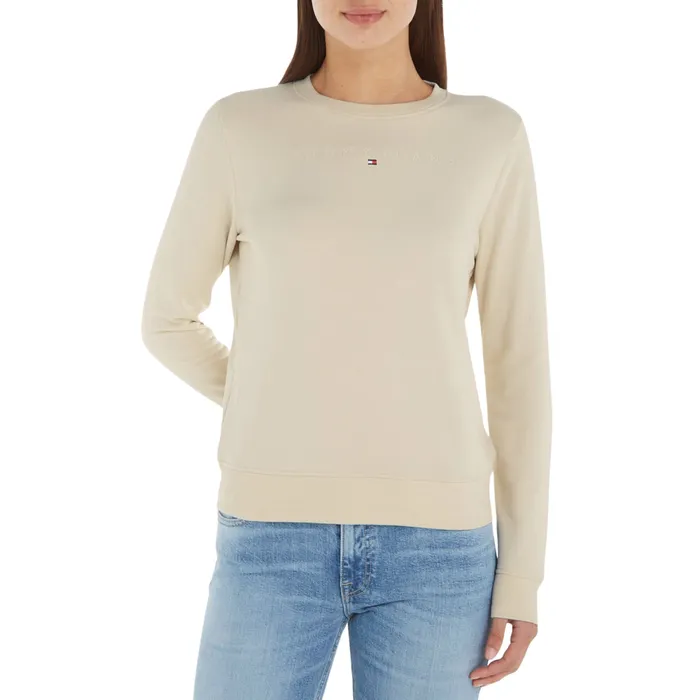 Tommy Hilfiger Regular Essential Logo Linear Crew Sweater Dames