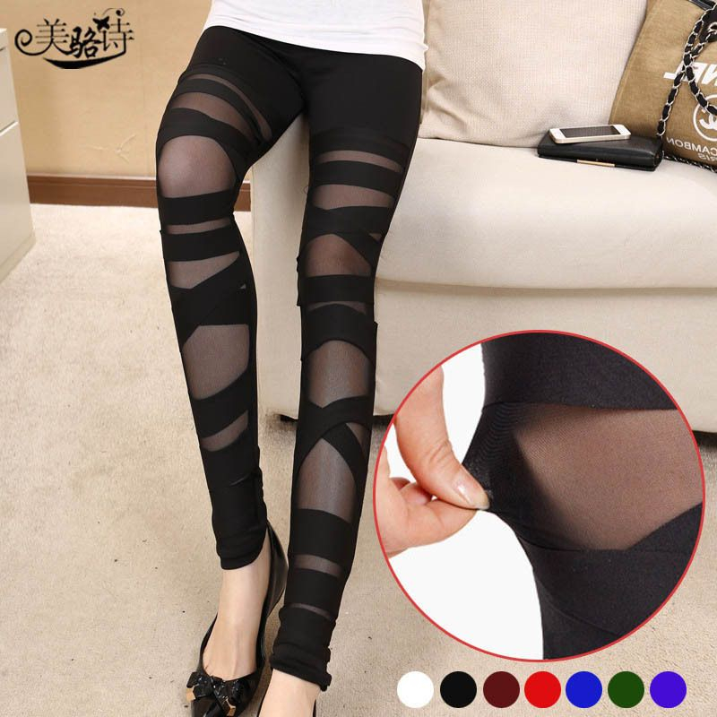 Loville - Legging met mesh-paneel