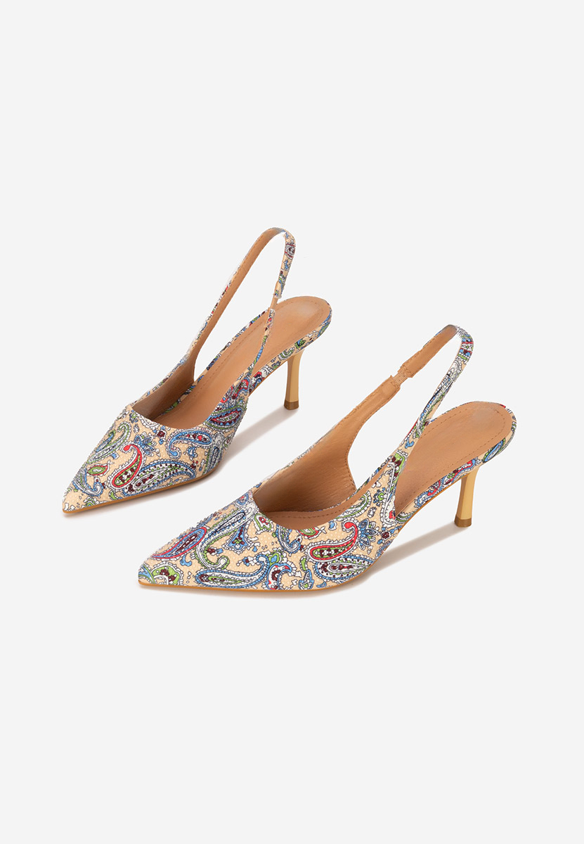Chaussures slingback beige Ivorya