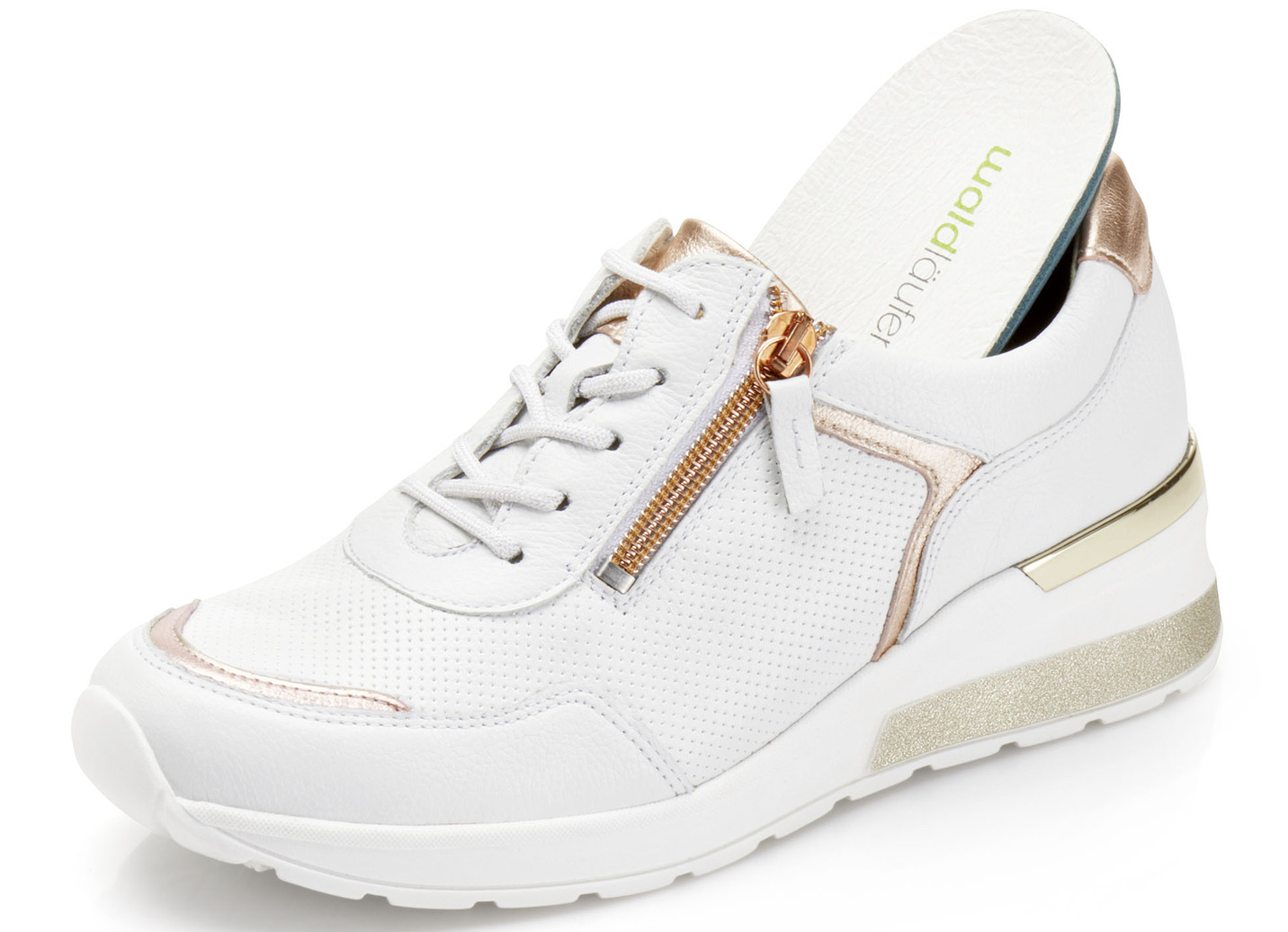 Waldläufer Schnürschuh aus interessantem Materialmix