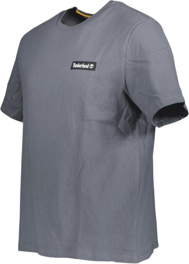 TIMBERLAND heavy woven badge unisex t-shirt Blue