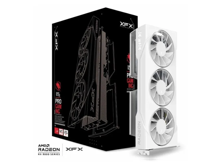 XFX RX-96TS316W7, Radeon RX 9060 XT, 16 GB, GDDR6, 128 Bit, PCI Express x16 5.0, 3 blæser(e)
