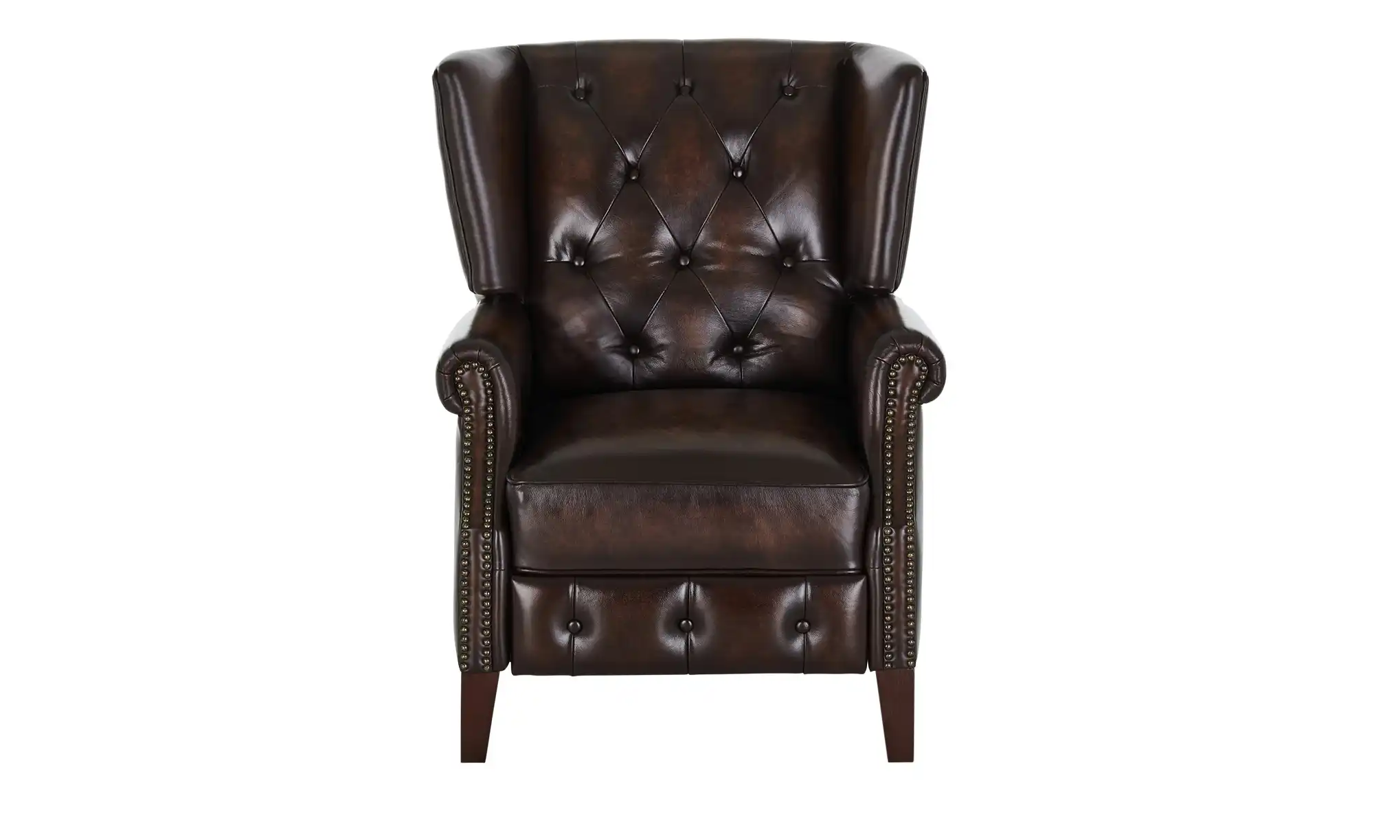uno Relaxsessel aus Echtleder Chesterfield