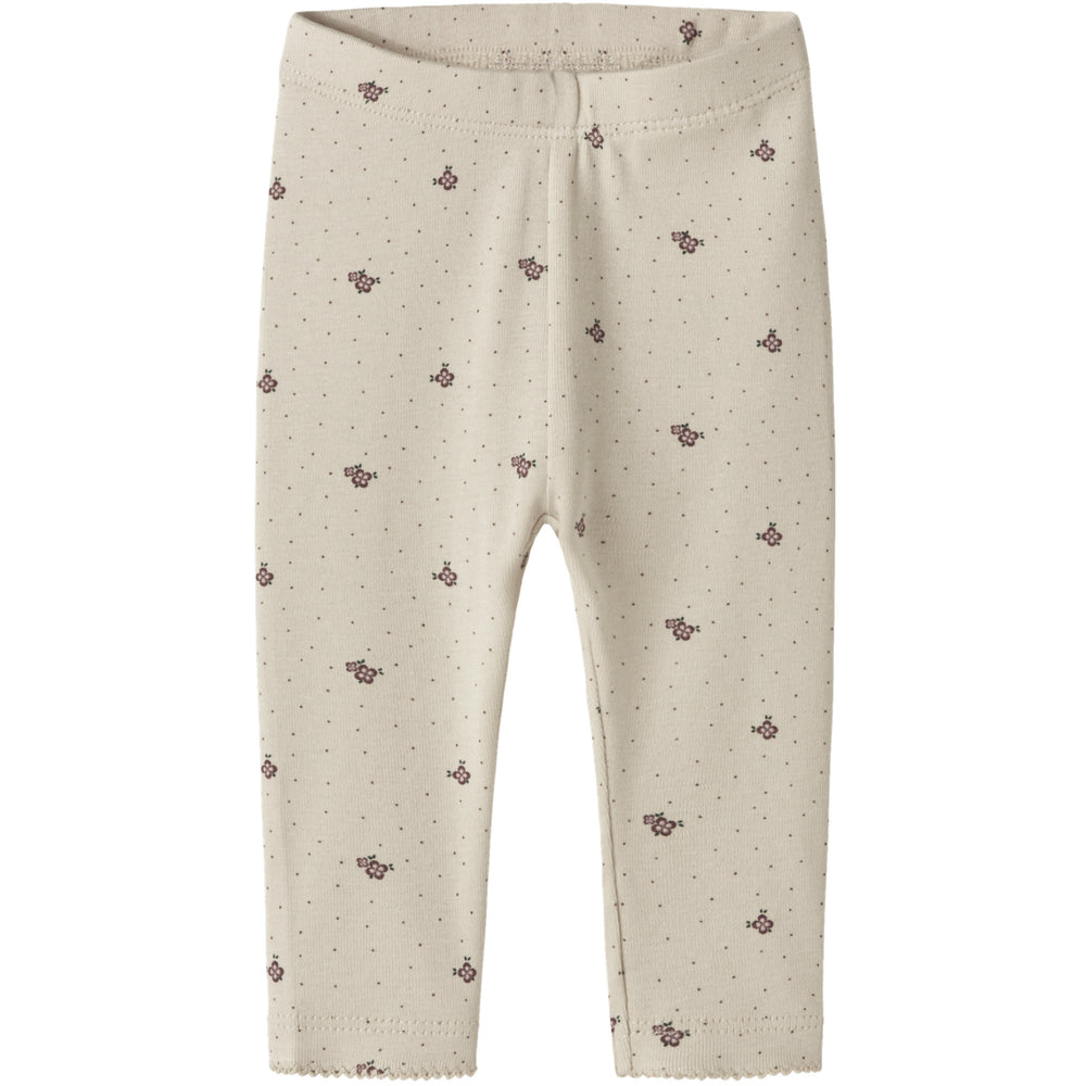 Køb Name It Almond Milk Nbfhitta Leggings