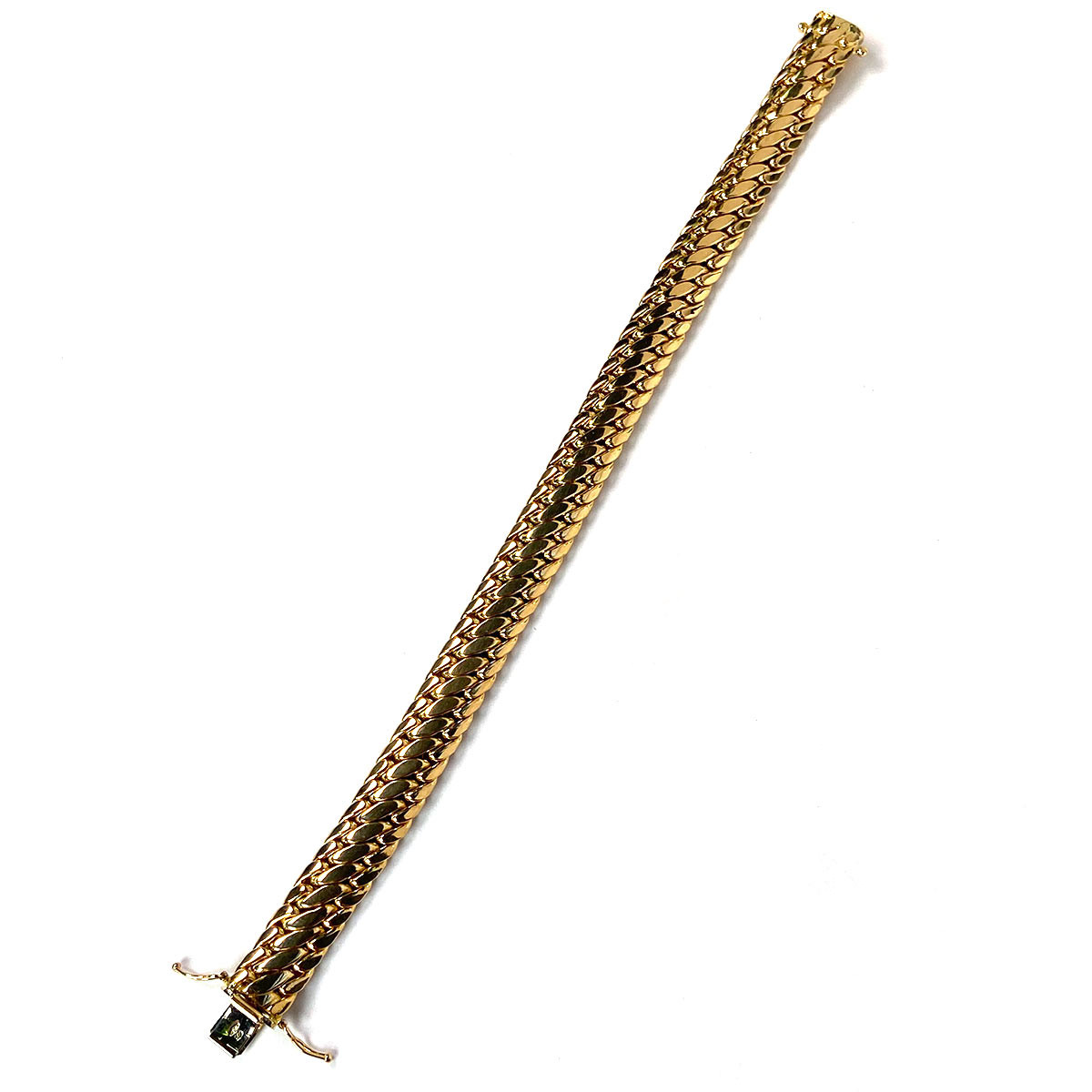 Bracelet d'occasion or 750 jaune maille fantaisie 21 cm