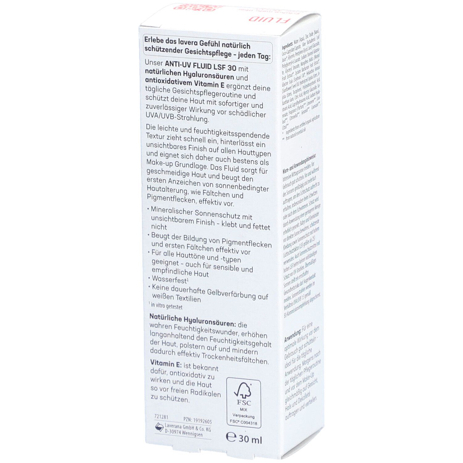 lavera Anti-UV Fluid LSF 30