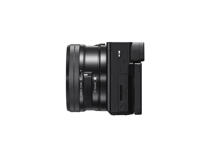 Sony a6100 ILCE-6100L - Digitalkamera - spejlløst - 24.2 MP - APS-C - 4K / 30 fps - 3x optisk zoom 16-50 mm objektiv - Wi-Fi, NFC, Bluetooth - sort