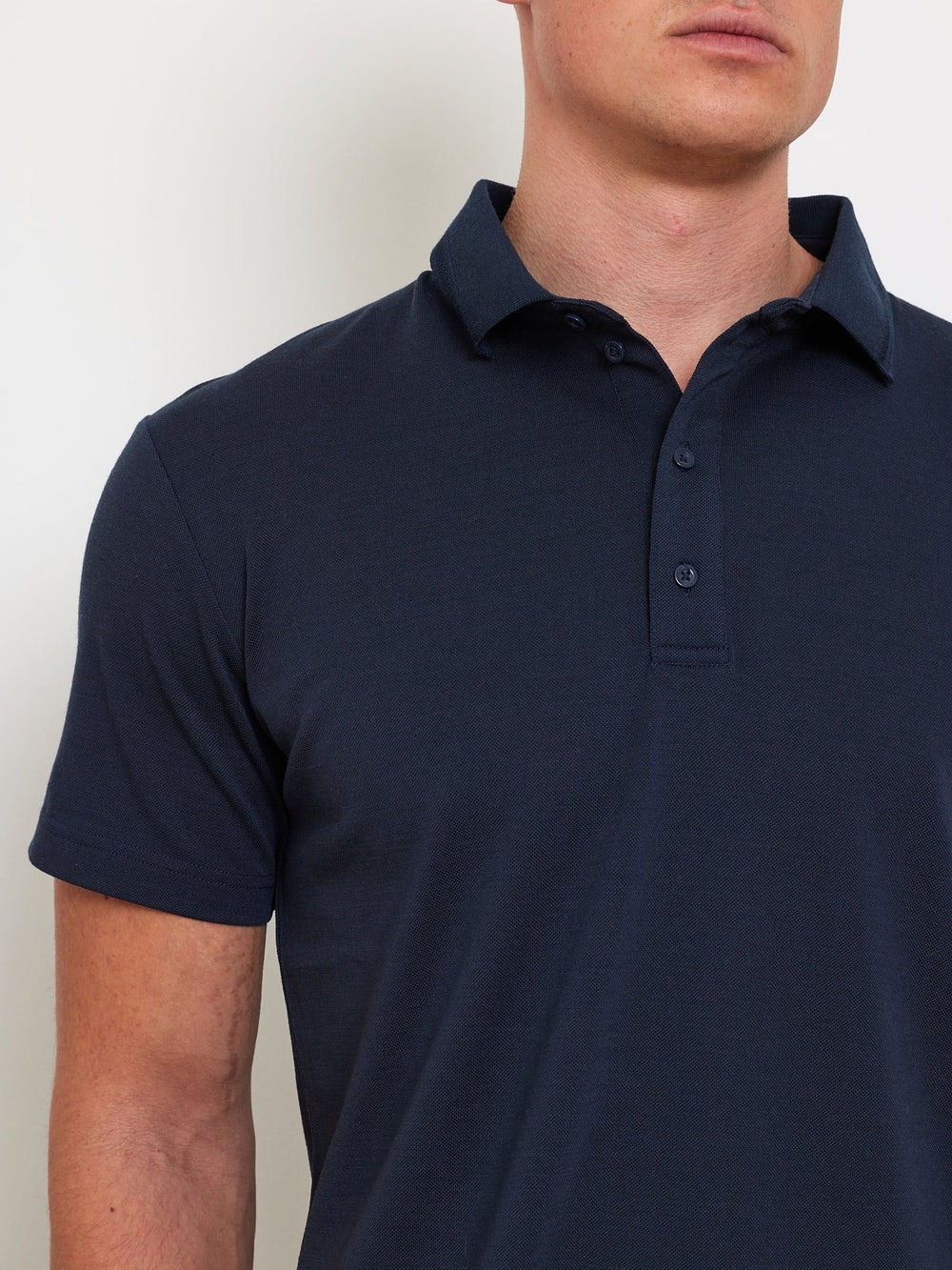Medalist Piqué Polo Herre Navy Blue