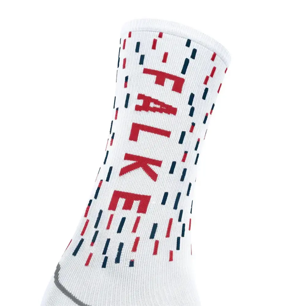 Falke BC Impulse Fietssokken Wit/Blauw/Rood