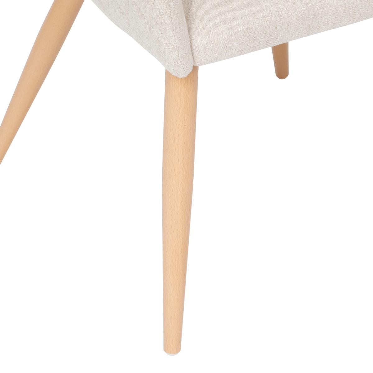FAUTEUIL A DINER MARLO HETRE BEIGE