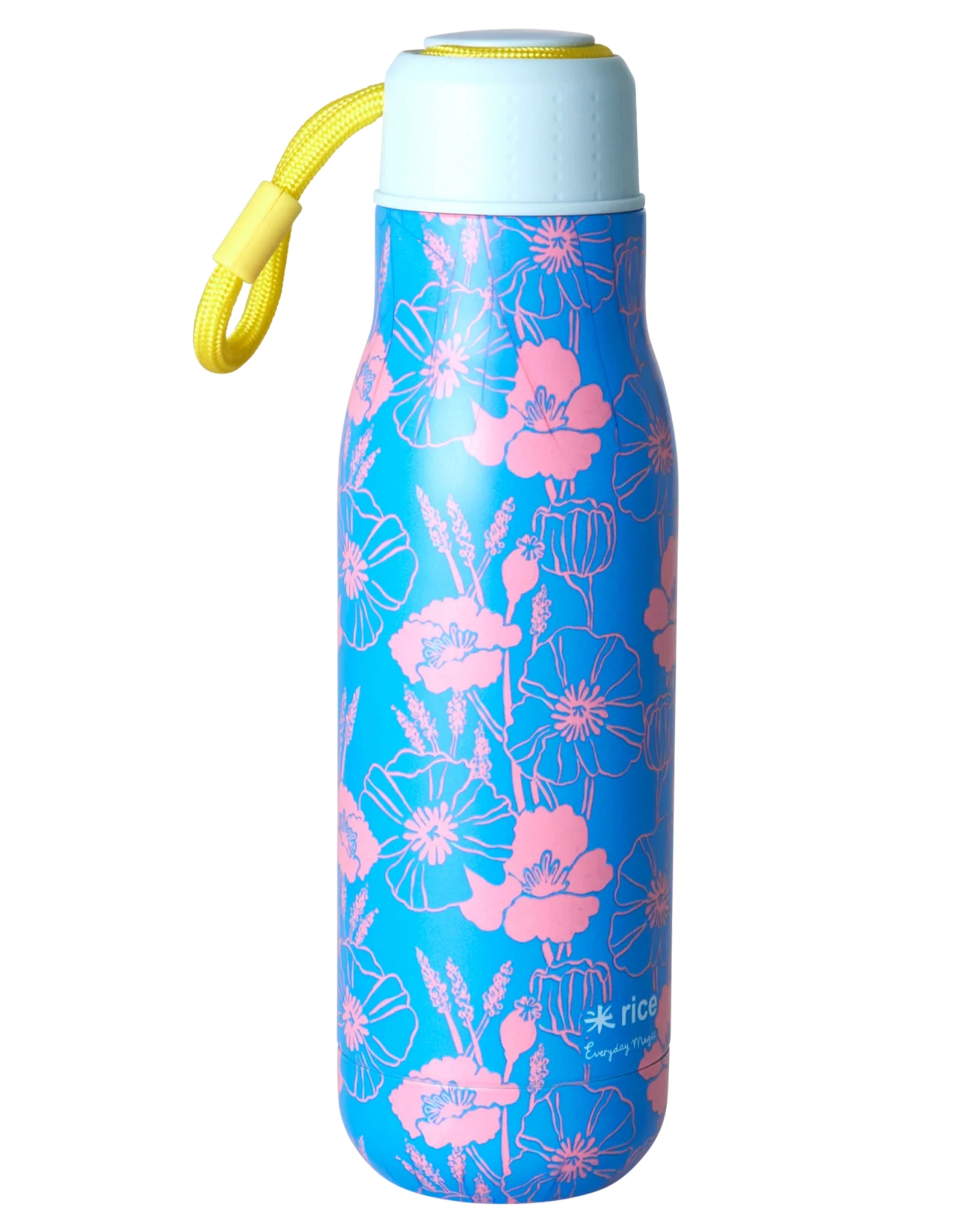 Edelstahl-Trinkflasche POPPY LOVE (500ml) in blau